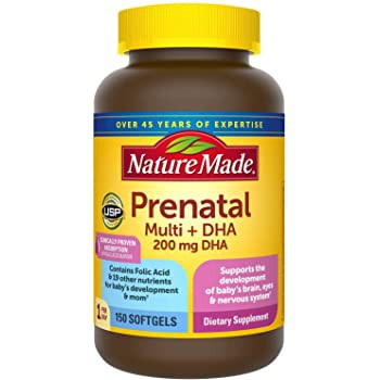 Vitamin tổng hợp Nature Made Prenatal Multi +DHA 200 mg 150 Viên