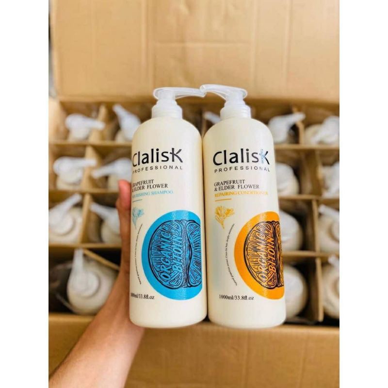 Dầu gội xả BƯỞI CLALISK 2000ML của Ý