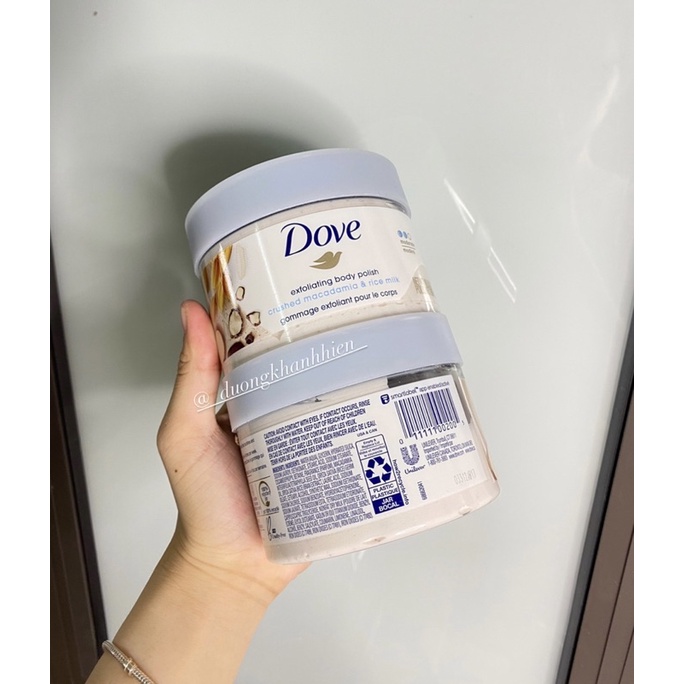 Tẩy da chết body Dove siêu thơm