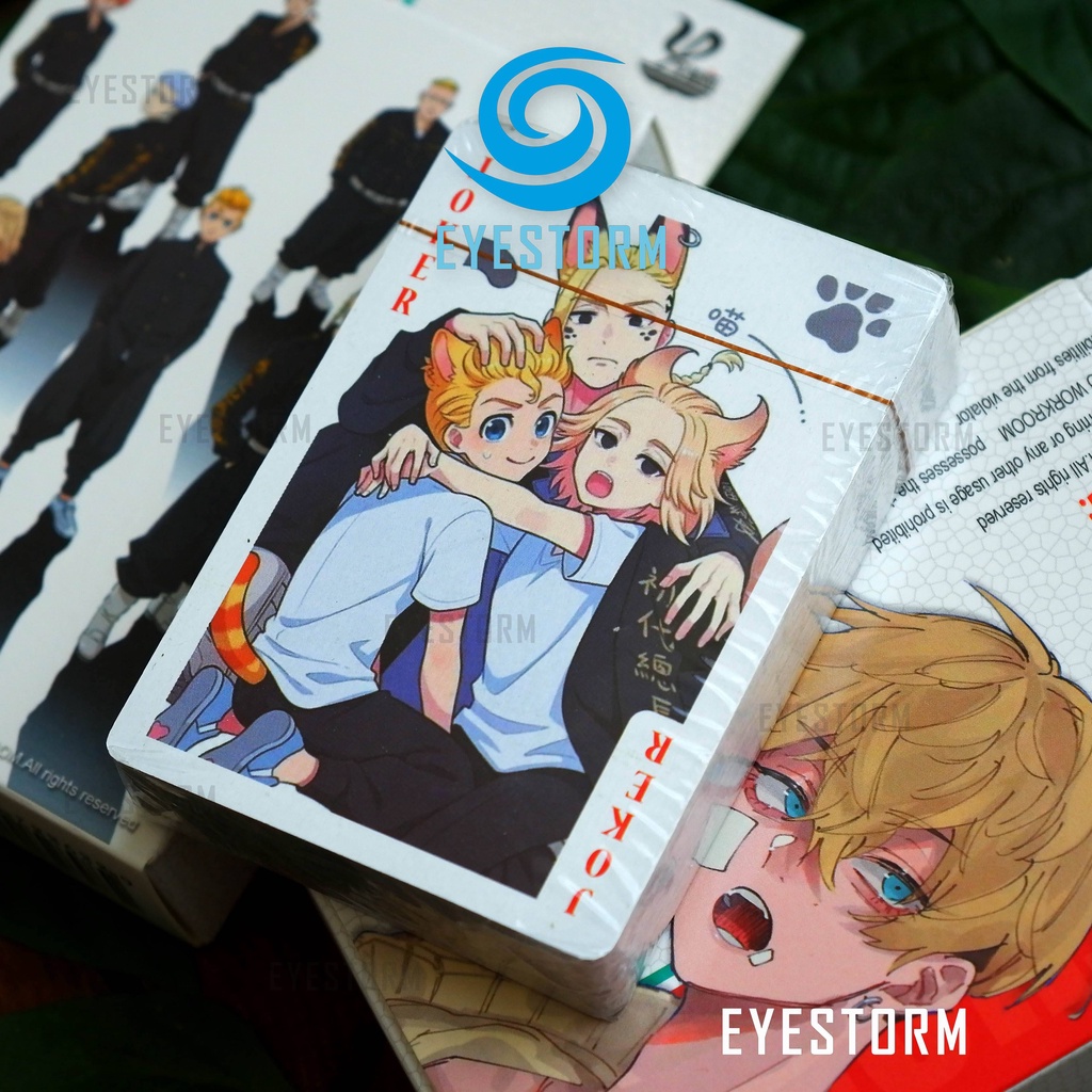 Bài tây anime Tokyo Revengers - Kịch Trường Của Takemichi, tú lơ khơ, manga - Poker YW - 54 lá