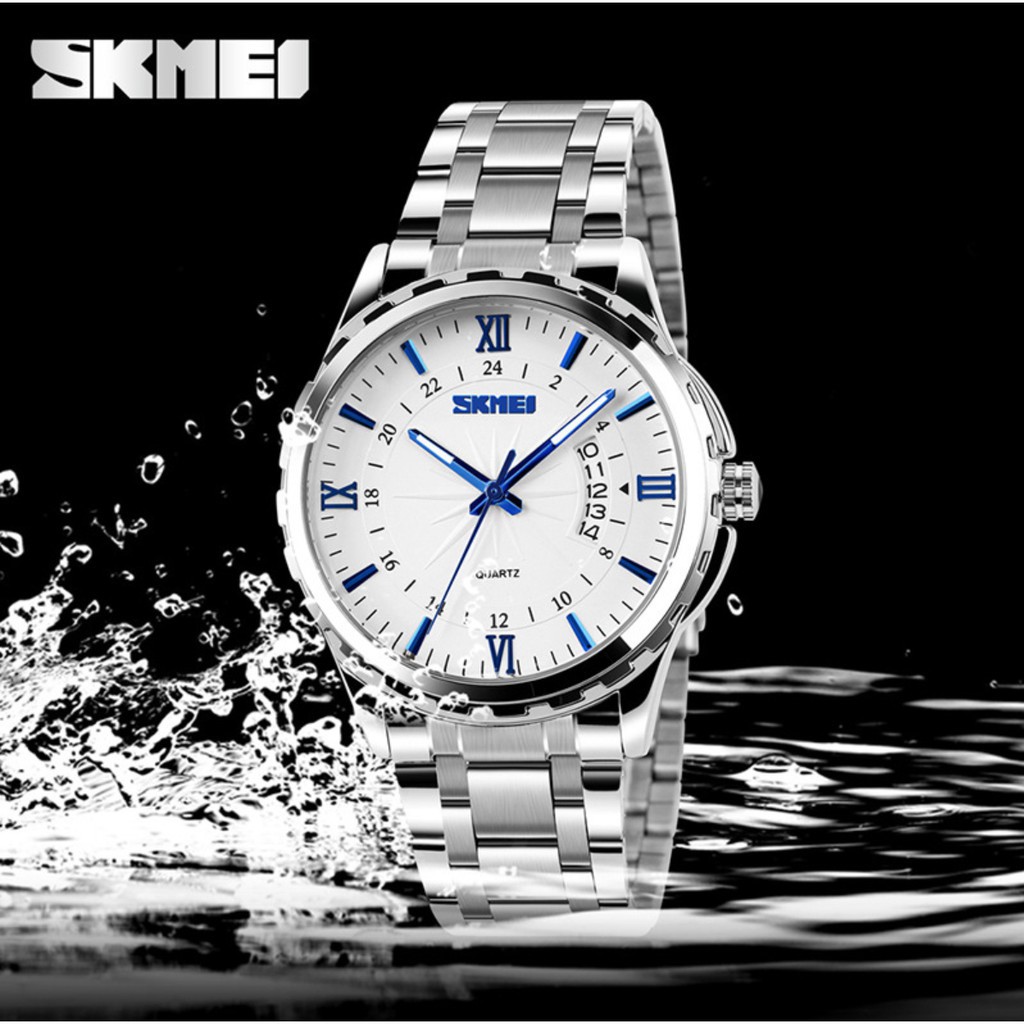 [Tặng vòng tay]Đồng hồ nam SKMEI thời trang chính hãng dây thép chống gỉ SK9069