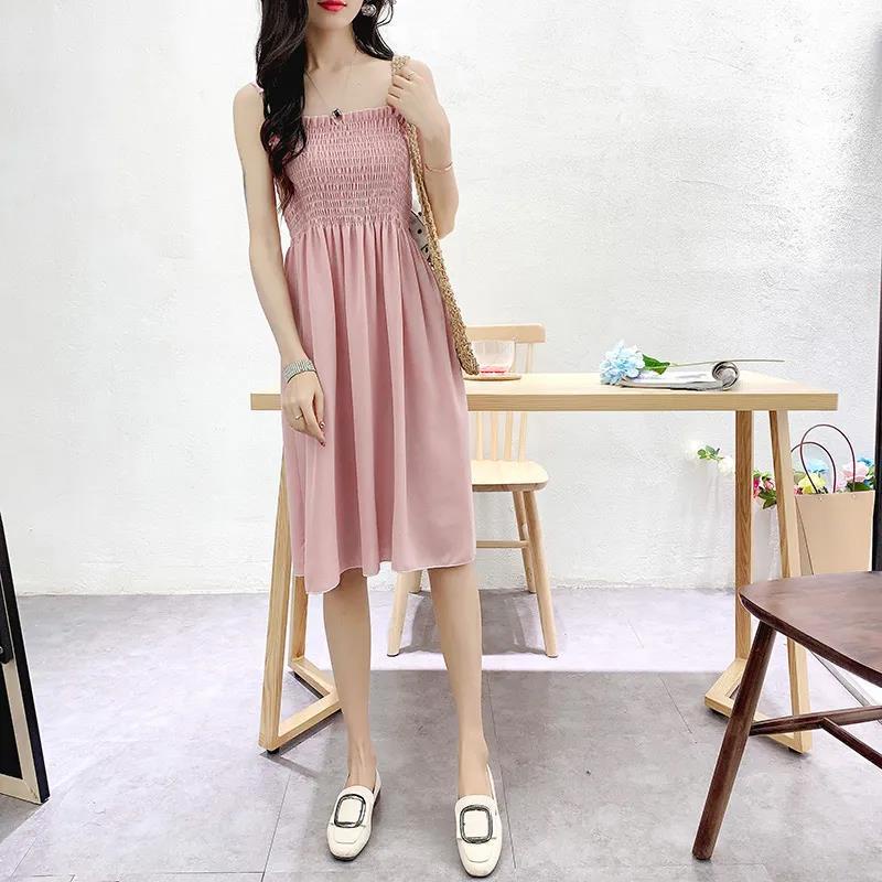 Đầm Hai Dây plus size Làm Mát Mùa Hè Cho Nữ