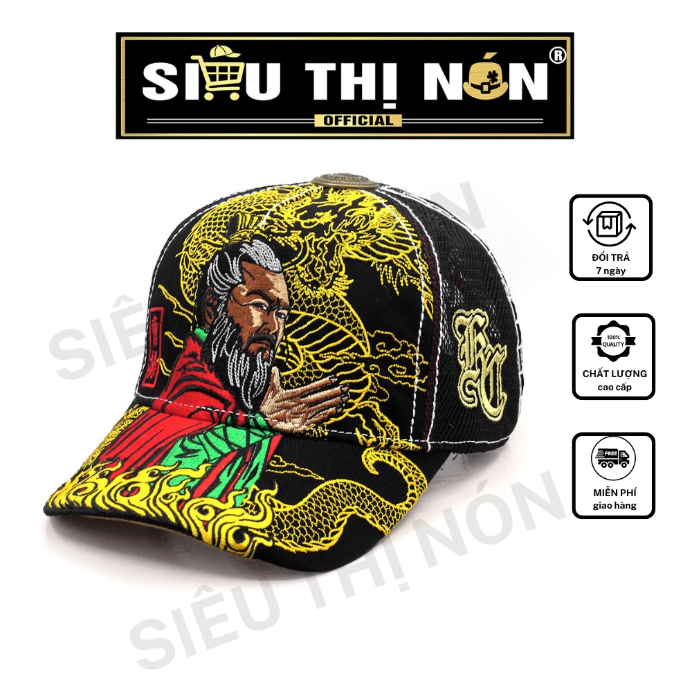 Nón lưỡi trai thêu Tào Tháo thương hiệu King Caps Cao cấp