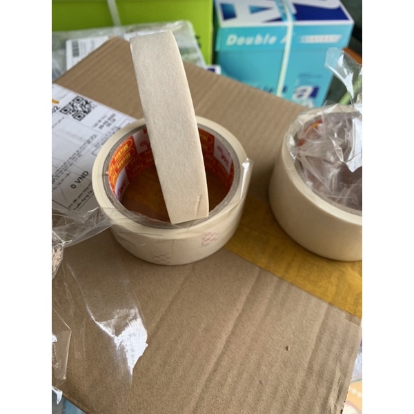 Combo 3 cuộn băng dính giấy viết lên được khổ 2cm loại dày đẹp