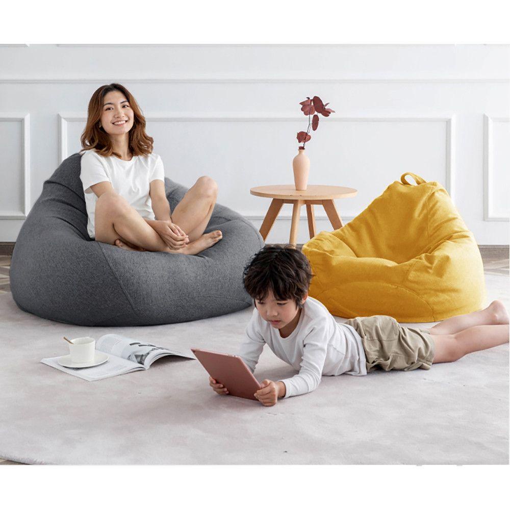 Vỏ Bọc Ghế Lười Hạt Đậu Lớn Mềm Mại Thoải Mái Nhiều Màu Sắc Trang Trí Nhà Cửa Cho Người Lớn Và Trẻ Em