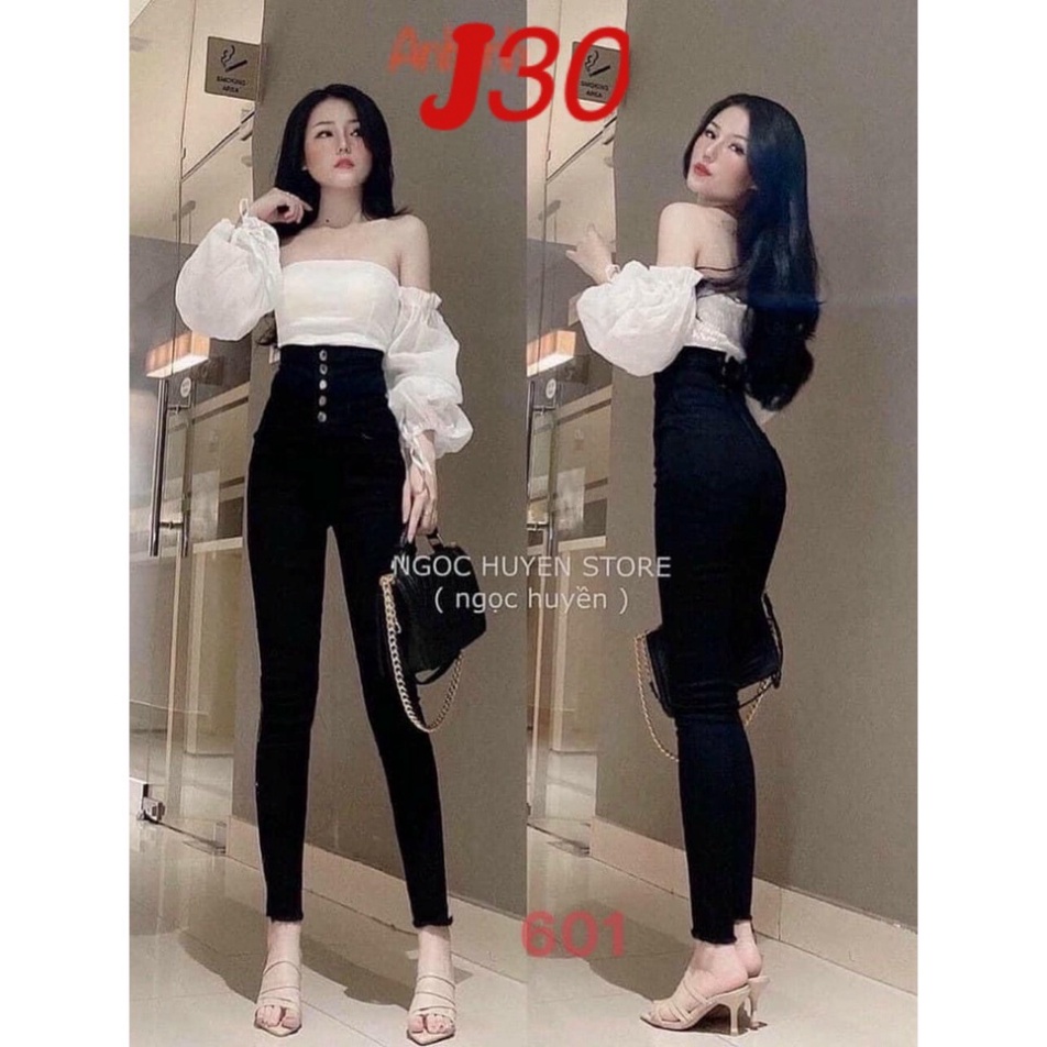 Sale! Quần jean lưng cao siêu tôn dáng siêu hách chân MÃ J30
