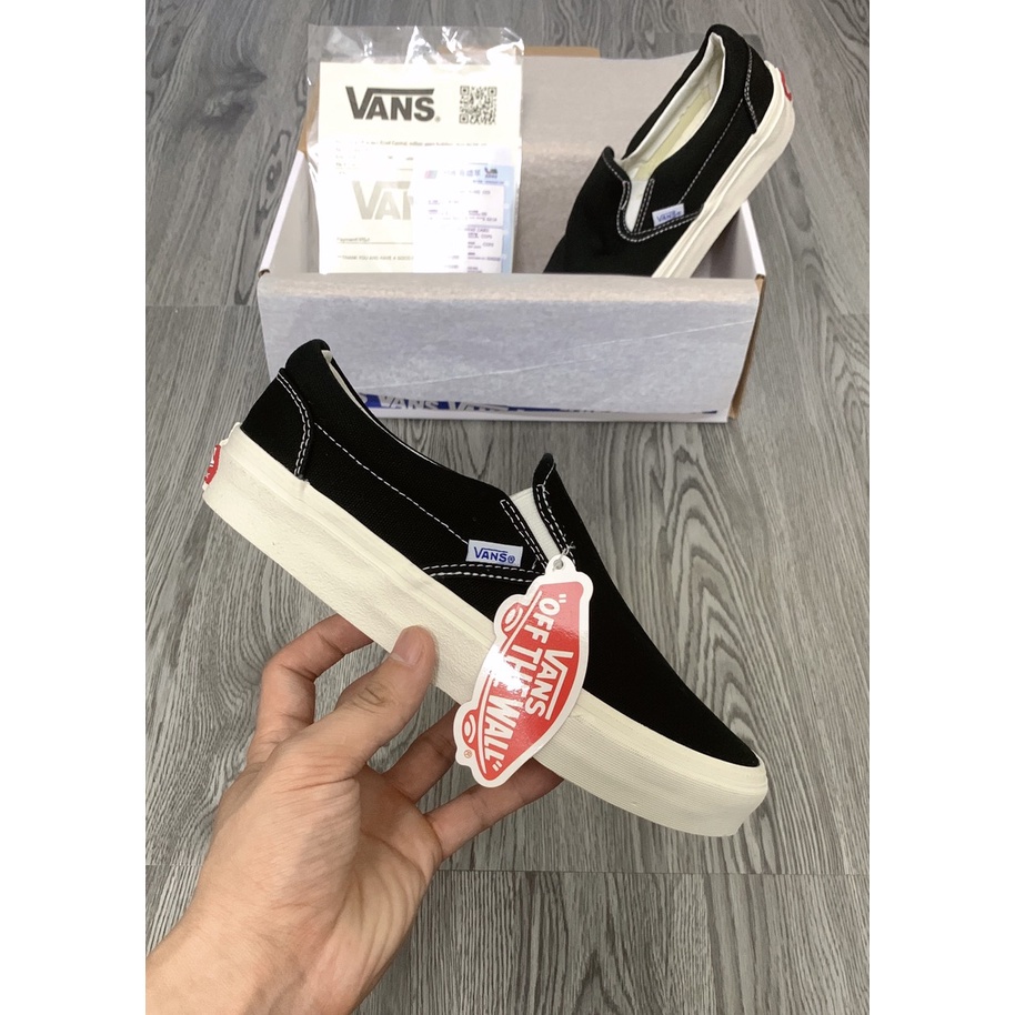 Giày ⚡Vans Lười Đen⚡ [R1:1] Thể Thao Nam Nữ Đẹp Xinh