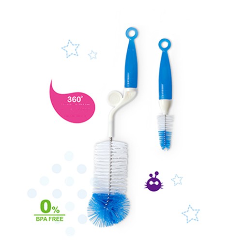 Cọ rửa bình sữa kuku xoay 360 độ ku5468