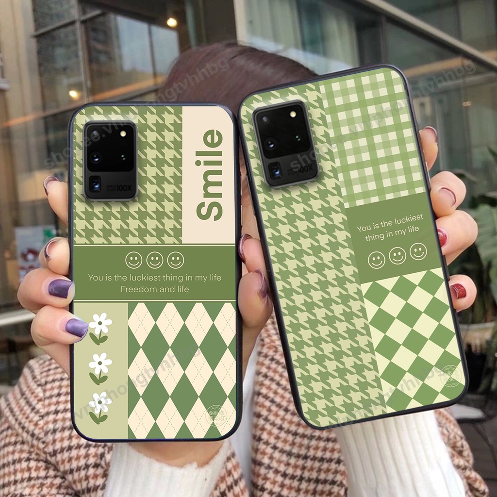 Ốp lưng Samsung Note 20 / Note 20 Plus / Note 20 Ultra / Note 20+ in mẫu gấu bo viền , smile mặt cười cực cute đẹp