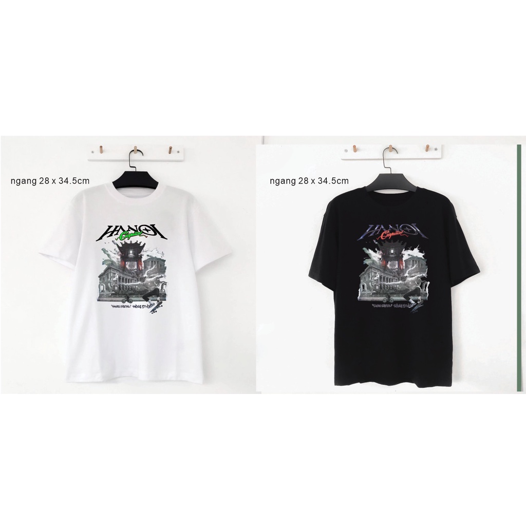 Áo phông nam Hà Nội Capital chất liệu 100% cotton co dãn 4c Thoáng Mát AZILA