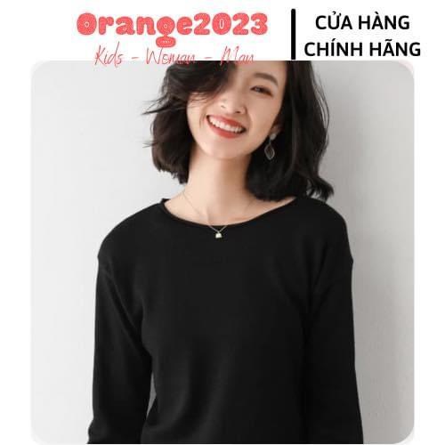 Áo len mỏng cổ tròn hàng Quảng Châu cao cấp