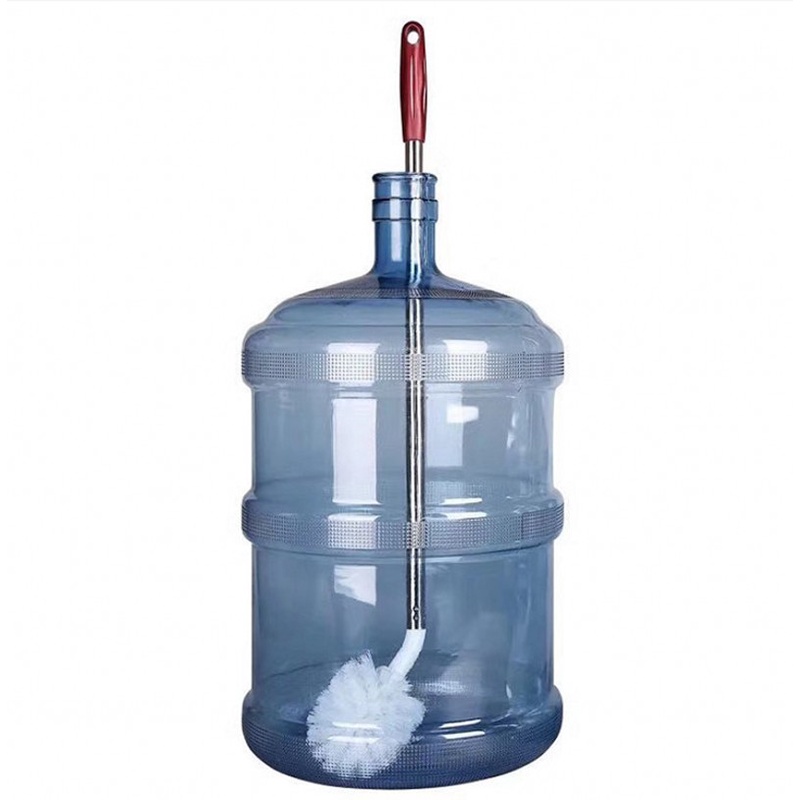 Bàn chải vệ sinh bình nước bằng thép không gỉ 360 độ đa năng chà rửa sâu cho bình nước khoáng