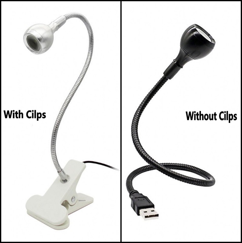 Đèn LED đọc sách cổ ngỗng xoay 360 độ có kẹp gắn bàn tiện dụng bảo vệ mắt