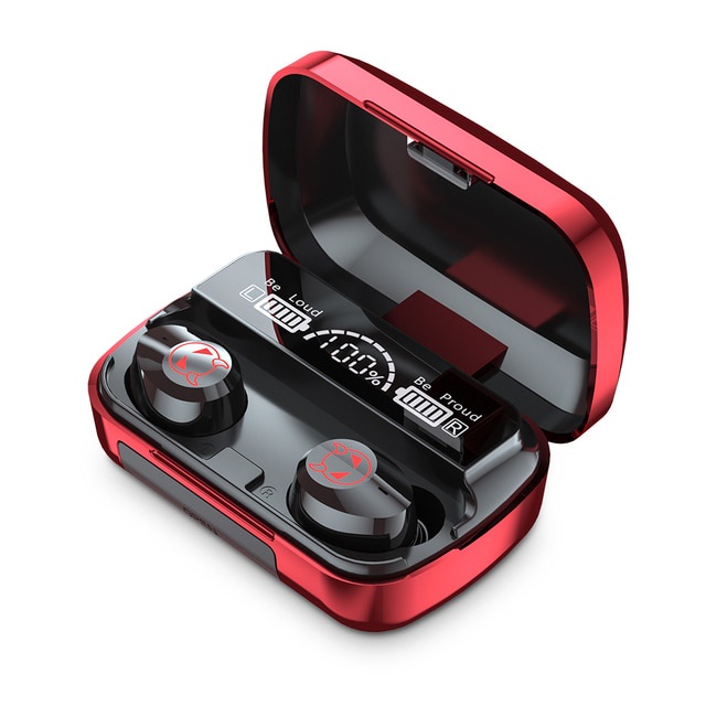 Tai nghe Bluetooth 5.1 M23 Stereo - tai nghe không dây có led, có đèn báo phần trăm pin, chống nước cho Xiaomi
