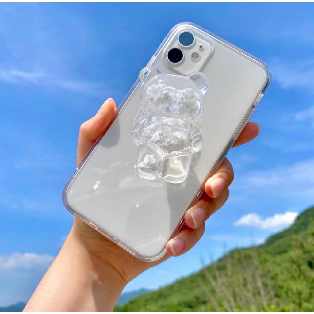 Giá Đỡ Điện Thoại Trong Suốt Hình Gấu