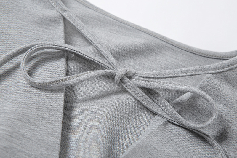 MODOU New Design Women Sexy Strap V-neck Long Sleeve Hoodie Crop Top | BigBuy360 - bigbuy360.vn