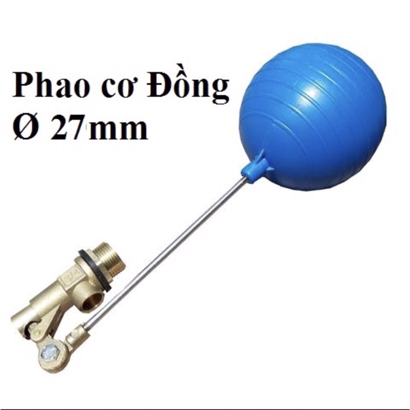 Phao cơ ĐỒNG, INOX  ren 21- ren 27 tự động ngắt nước, chống tràn téc nước