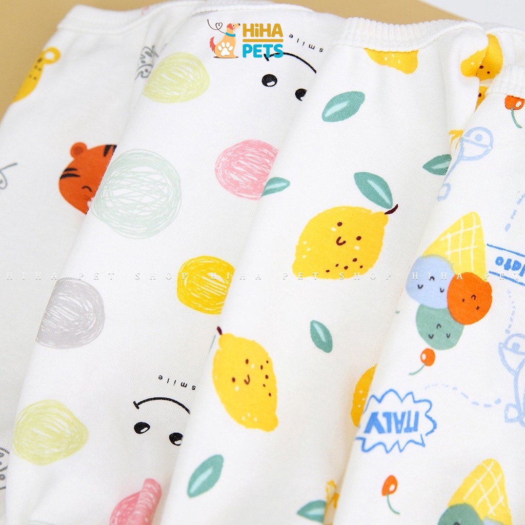 Quần Áo Cho Chó Mèo 4 Chân Mặc Ấm Chất Liệu Thun Cotton Quần Áo Thú Cưng Jump Hình Dễ Thương Hihapet.