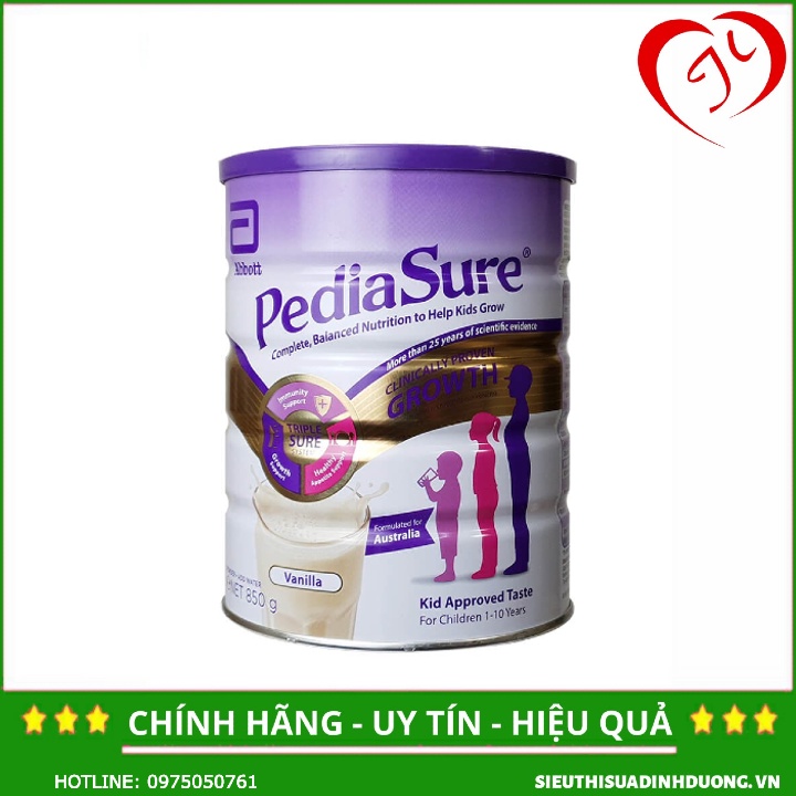 SỮA BỘT PEDIASURE ÚC 850G DATE MỚI NHẤT T5/2024