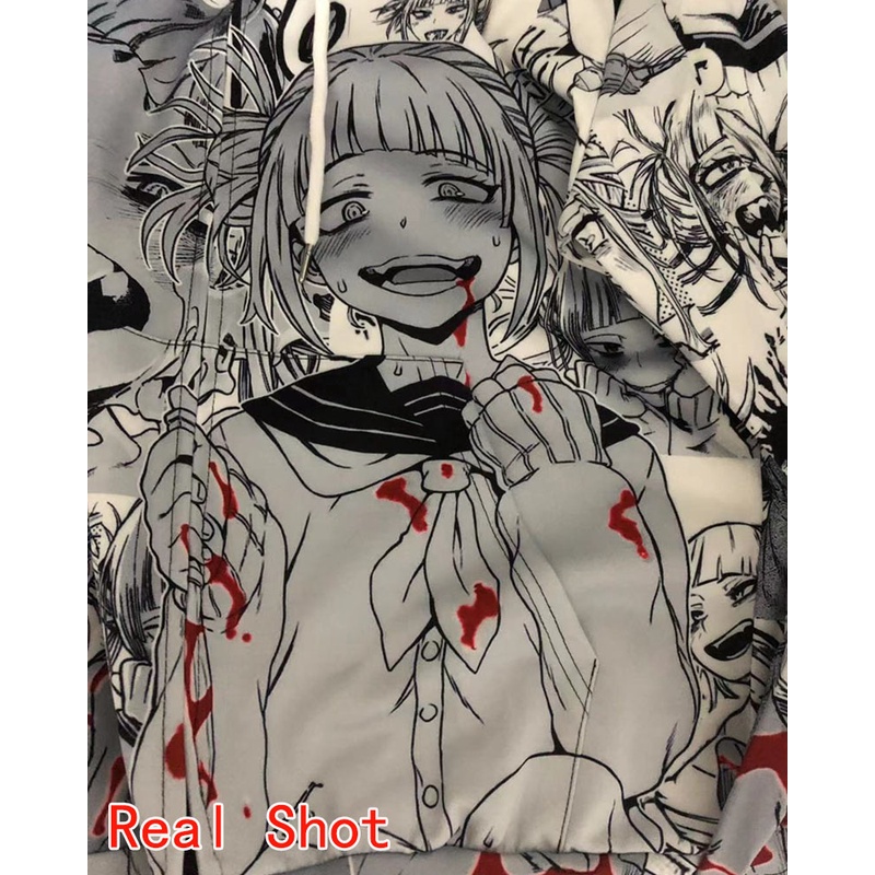 Áo khoác hoodie hóa trang nhân vật Anime Himiko Toga 3D size S-5XL cho nam