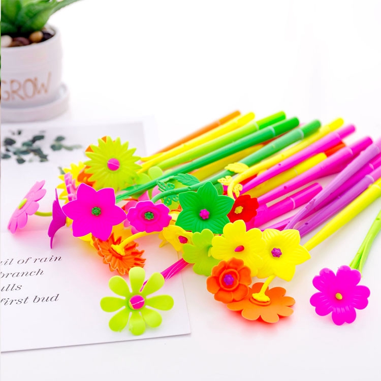 1 Chiếc Bút Gel Đáng Yêu Mô Phỏng Thực Vật Hoa Trung Tính Bút Hoa Nhỏ Chữ Ký Bút Sinh Viên Giải Thưởng Sáng Tạo Hàn Quốc Văn Phòng Phẩm
