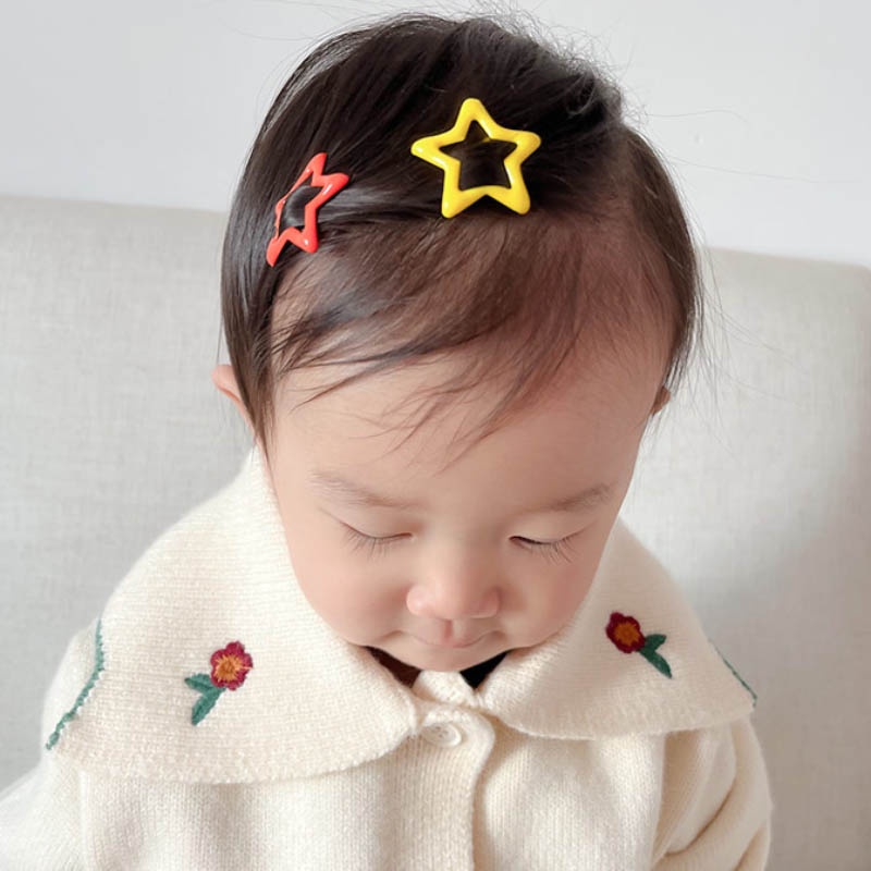Kẹp Tóc Hình Ngôi Sao Năm Cánh Dễ Thương Cho Bé Gái