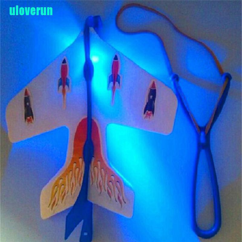 Mô Hình Máy Bay Cyclotron Bằng Xốp Đàn Hồi Có Đèn Nhấp Nháy DIY