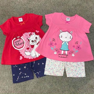 Bộ lửng áo ngắn tay quần cộc legging cotton bozip