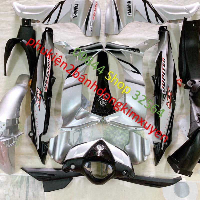 Dàn áo xe JUPITER MX màu BẠC,JUPITER Gravita TẶNG TEM -nhựa nguyên sinh ABS LOẠI DẸP