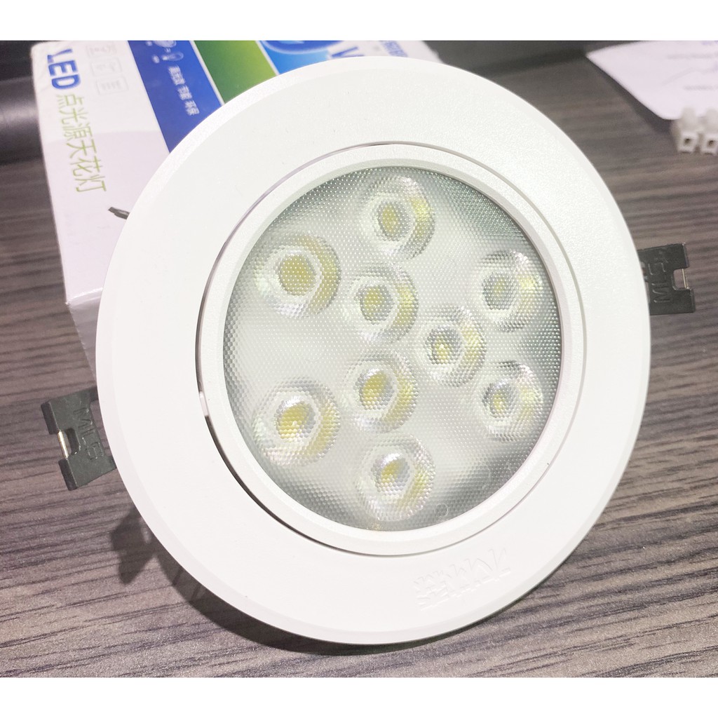 ĐÈN LED ÂM TRầN 9W, 15W, 18W, 21W -đèn dowlight âm trần 9W lỗ khoét 100mm mắt ếch, đèn âm trần