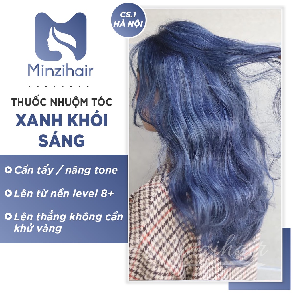 Thuốc Nhuộm Tóc Màu Xanh Khói Sáng - Smoky Blue