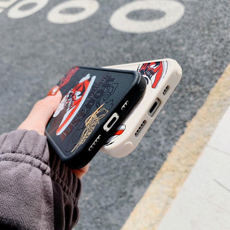 Ốp Điện Thoại Họa Tiết Giày Nike Air Jordan 3 Mặt Cho iPhone 15 14 13 12 11 Pro Max X XS XR 7 8 Plus