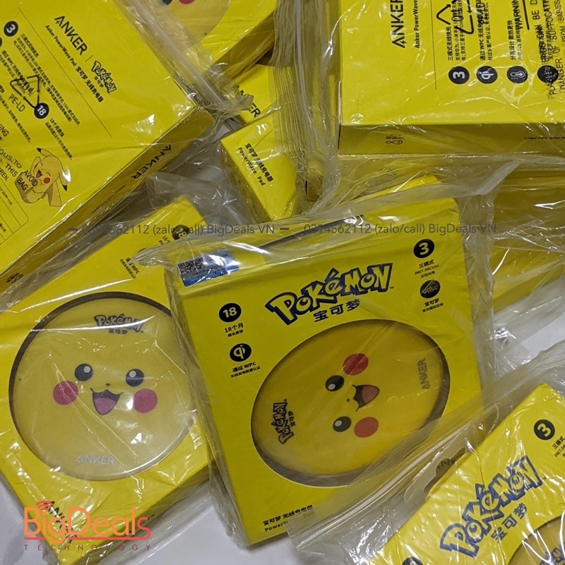 Sạc nhanh không dây Anker A2503 10W - phiên bản Pokemon | BigDeals VN