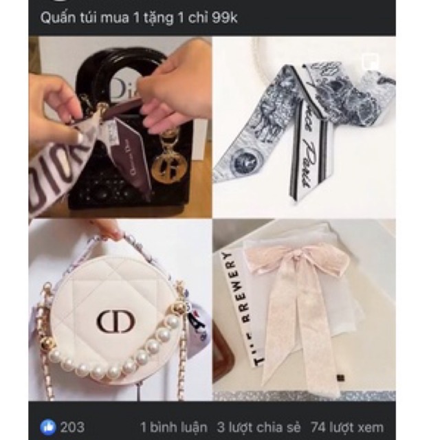 khăn lụa quấn túi buộc tóc các mẫu