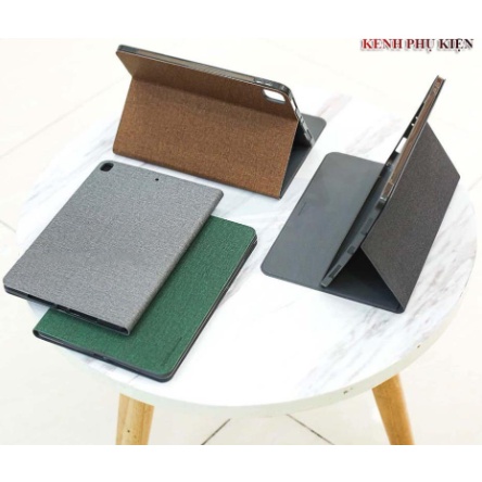 Bao da X-level vải cho iPad 11 2020,M1 2021, 10.9, Gen 10 2022, 7, 8, 9 10.2, Air 5, 4,3, 9.7, Mini lưng dẻo thoát nhiệt