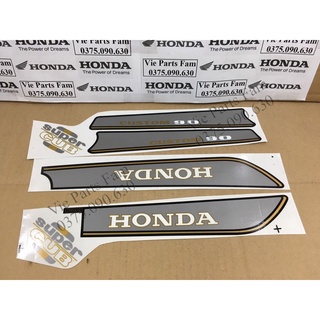 Bộ tem xe máy Honda Custom 50, Custom 70, Custom 90 (Cub 92)