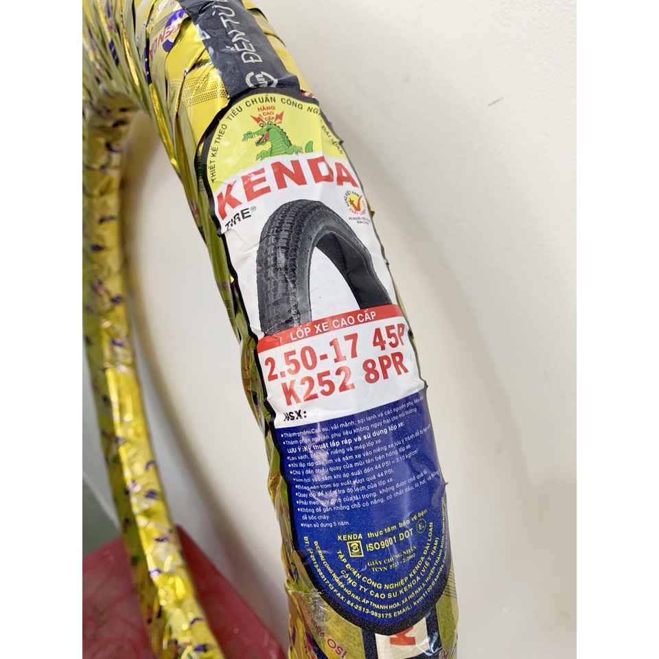 Vỏ xe Kenda trước+sau các dòng xe Wave S, Wave RSX, Sirius, Axelo, Sport, Raider, Exciter