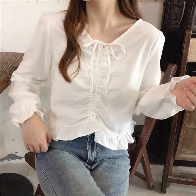 Áo kiểu ulzzang rút ngực (order) | BigBuy360 - bigbuy360.vn