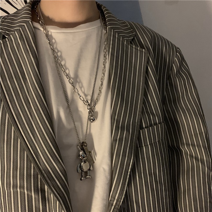 Dây Chuyền Mặt Hình Gấu Dễ Thương Phong Cách Hàn Quốc Cổ Điển 12444