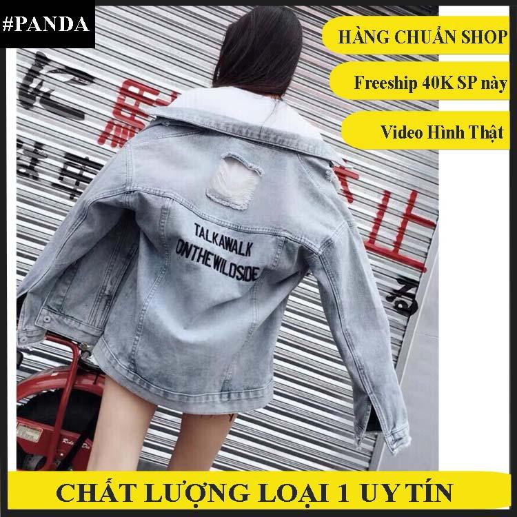 [Cao cấp] Áo khoác jean nam xám trắng cao cấp thời trang trẻ Talk form vừa hàng shop
