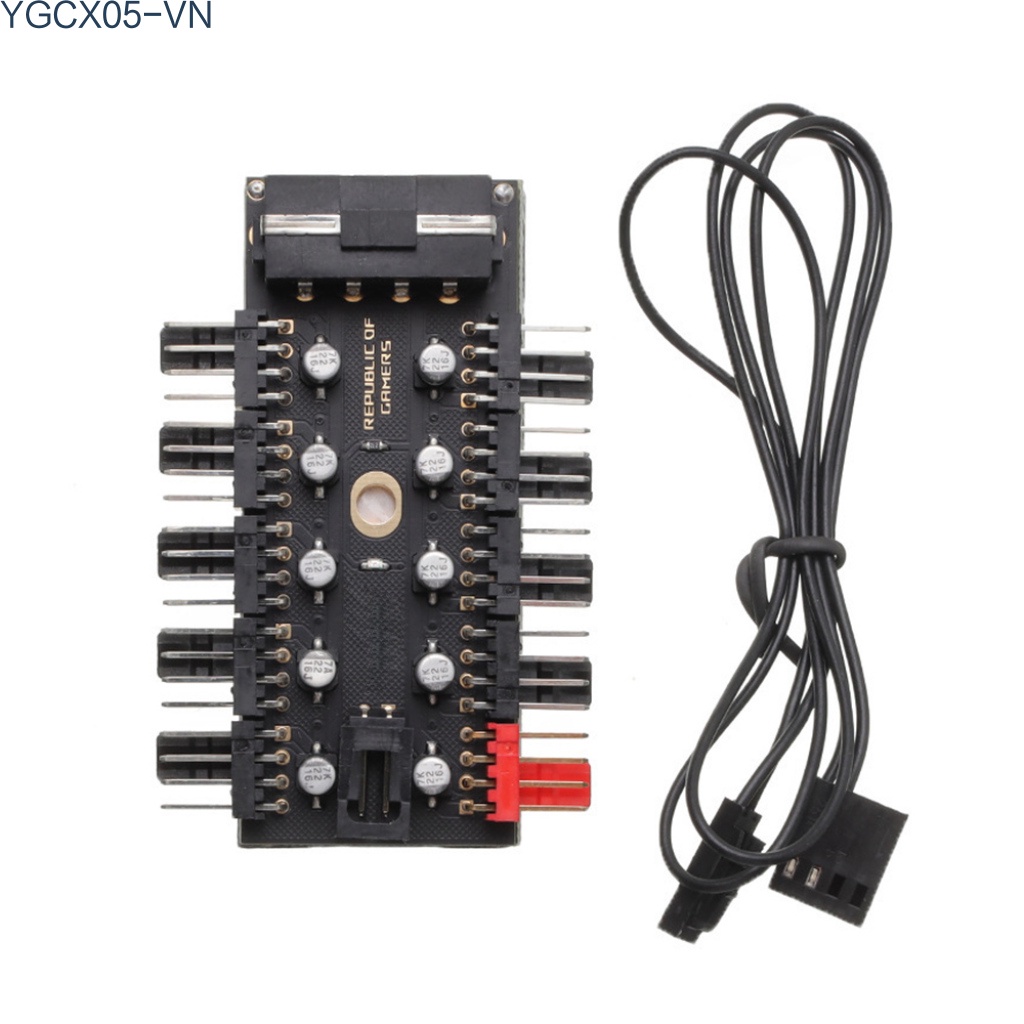 Bộ Chia Quạt Tản Nhiệt 4 Pin Pwm 1 Sang 10 12v | BigBuy360 - bigbuy360.vn
