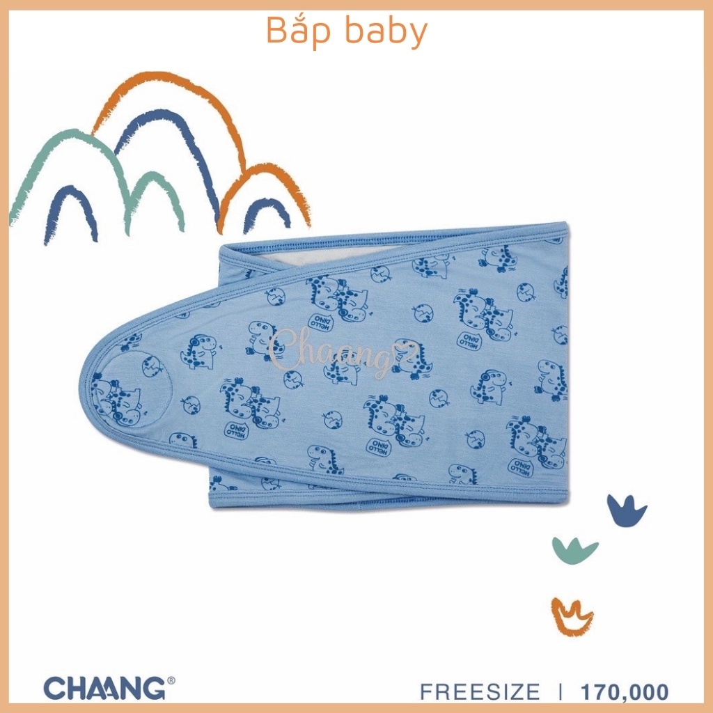 Quấn kén hugme CHAANG cho bé sơ sinh chất vải cotton BST Pony &amp; Dino