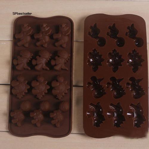 Khuôn bánh hình khủng long bằng silicon