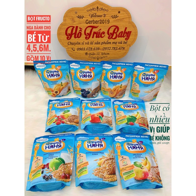 BỘT ĂN DẶM FRUCTO 200G 5M/6M