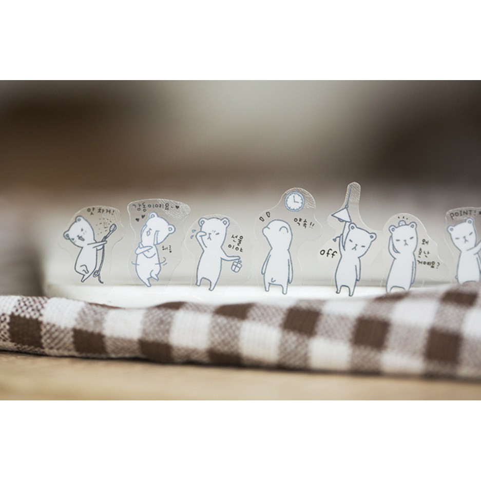 Sticker hình dán Động vật đen trắng