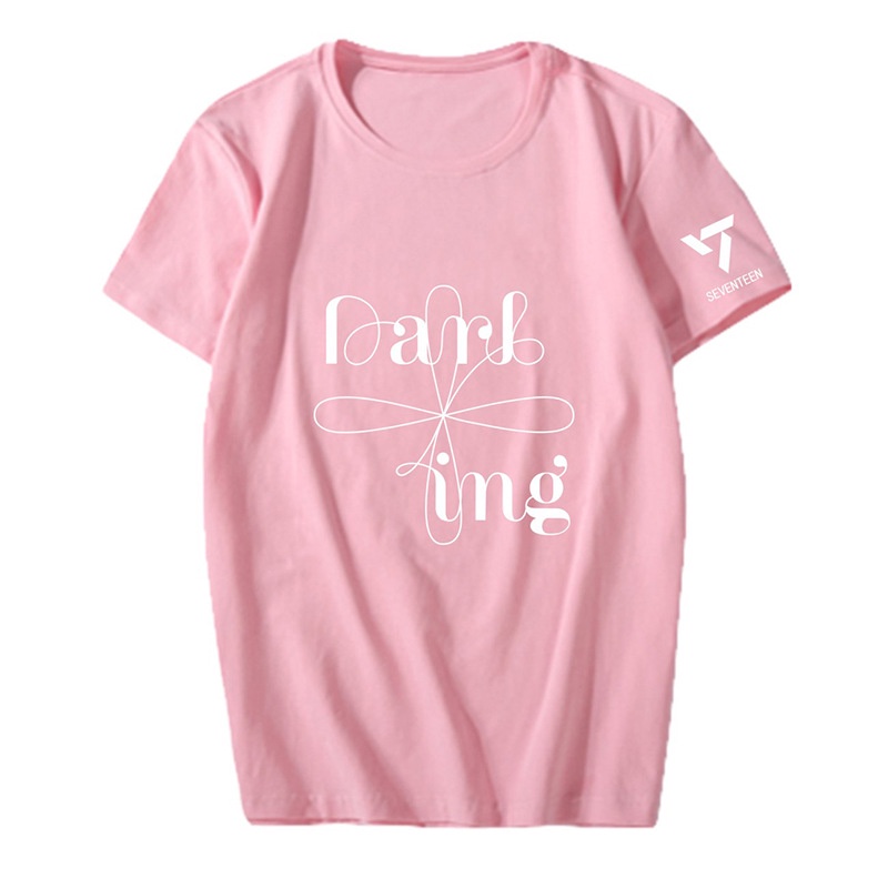Áo Thun Tay Ngắn In Hình Nhóm Nhạc SEVENTEEN