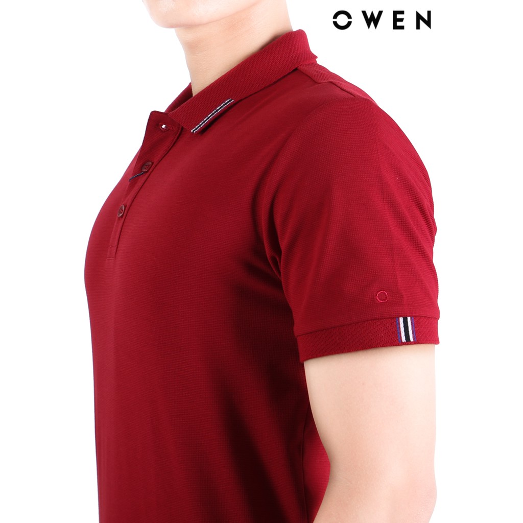 Áo polo ngắn tay nam OWEN Bodyfit màu đỏ - APV21878