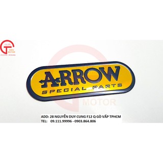 [SALE] TEM NHÔM DÁN TRANG TRÍ XE MÁY CHỮ ARROW MÀU VÀNG, CHỐNG NHIỆT, NƯỚC  ,BẾN ĐẸP.CHẤT LƯỢNG