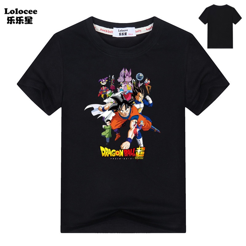 Kids Funny Pocket Super Goku Dragon Ball Z T Áo sơ mi cho bé trai đứng đầu