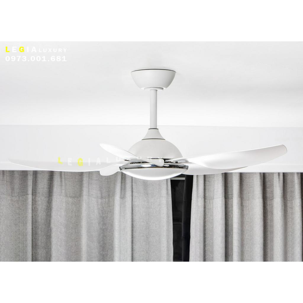 Quạt Trần Đèn Trang Trí Phòng Khách LÊ GIA LGFAN656T - Chiều Cao 26cm - Sải Cánh 106cm - Bảo Hành 5 Năm